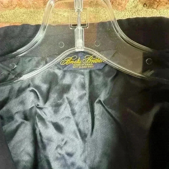 Charcoal Black Brooks Brothers Brookease Sport Coat Size 42R - Picture 2 of 5
